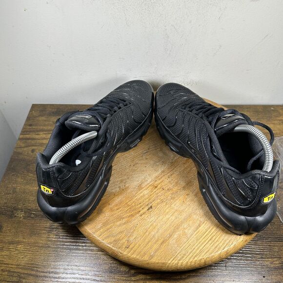 Nike Air Max Plus TN Shoes Mens Size 10 Black Triple Black 604133-050 Tuned Air - Picture 5 of 8
